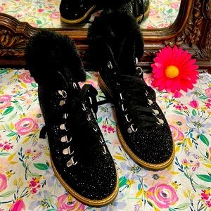 Fur and sparkle! New .. dress for fun and glam